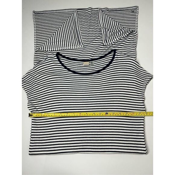 ROXY Black T-shirt Striped Maxi Dress Size 4 - Picture 7 of 14